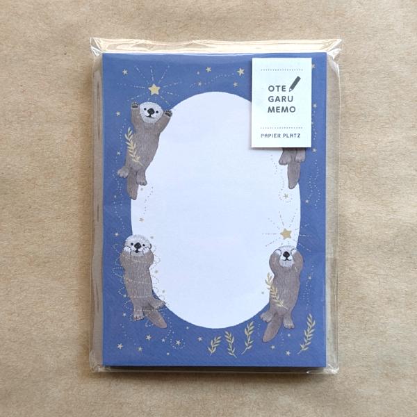 MILINA LOVE ラッコ OTEGARU MEMO 50枚入 / 5柄 メモ パピアプラッツ