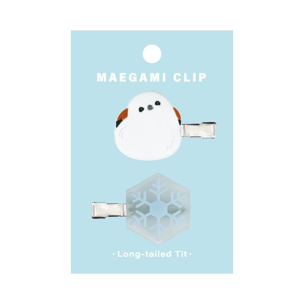 アニマル 前髪クリップ シマエナガ / 野鳥 ヘアクリップ 可愛い ヘア