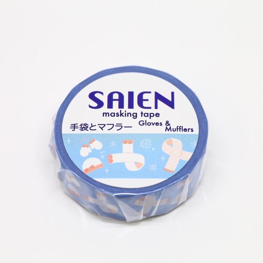 Saien 手袋とマフラー マスキングテープ 15mm 冬柄 ミトン 手袋 マフラー 手帳 ラッピング デコ 在庫限り ありしろ雑貨店yahoo 店 通販 Yahoo ショッピング
