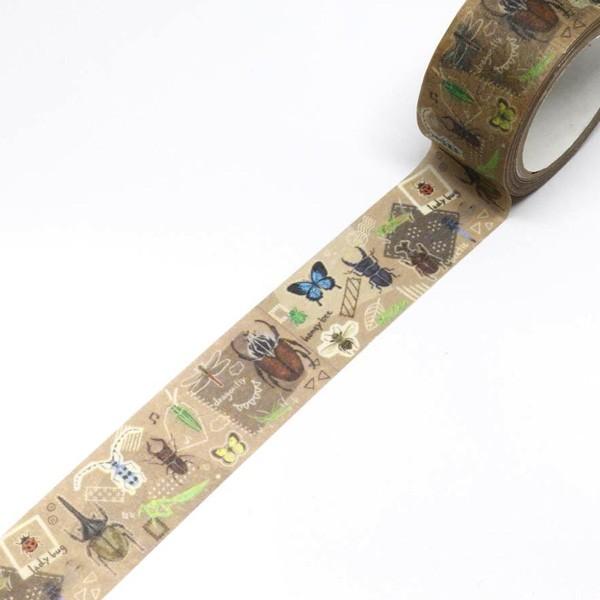 Saien 昆虫図案 マスキングテープ mm カブトムシ 蝶 マステ 可愛い 手帳 日記 デコ 日本製 ありしろ雑貨店yahoo 店 通販 Yahoo ショッピング