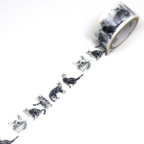 Saien ミニ アメリカンショートヘア マスキングテープ mm 猫 ねこ ネコ 可愛い マステ 手帳 デコ カミイソ ありしろ雑貨店yahoo 店 通販 Yahoo ショッピング