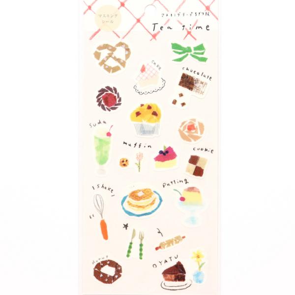 マスキングシール Tea Time 田村美紀 マステ素材 貼って剥がせる ちぎり絵 和紙シール カミイソ ありしろ雑貨店yahoo 店 通販 Yahoo ショッピング