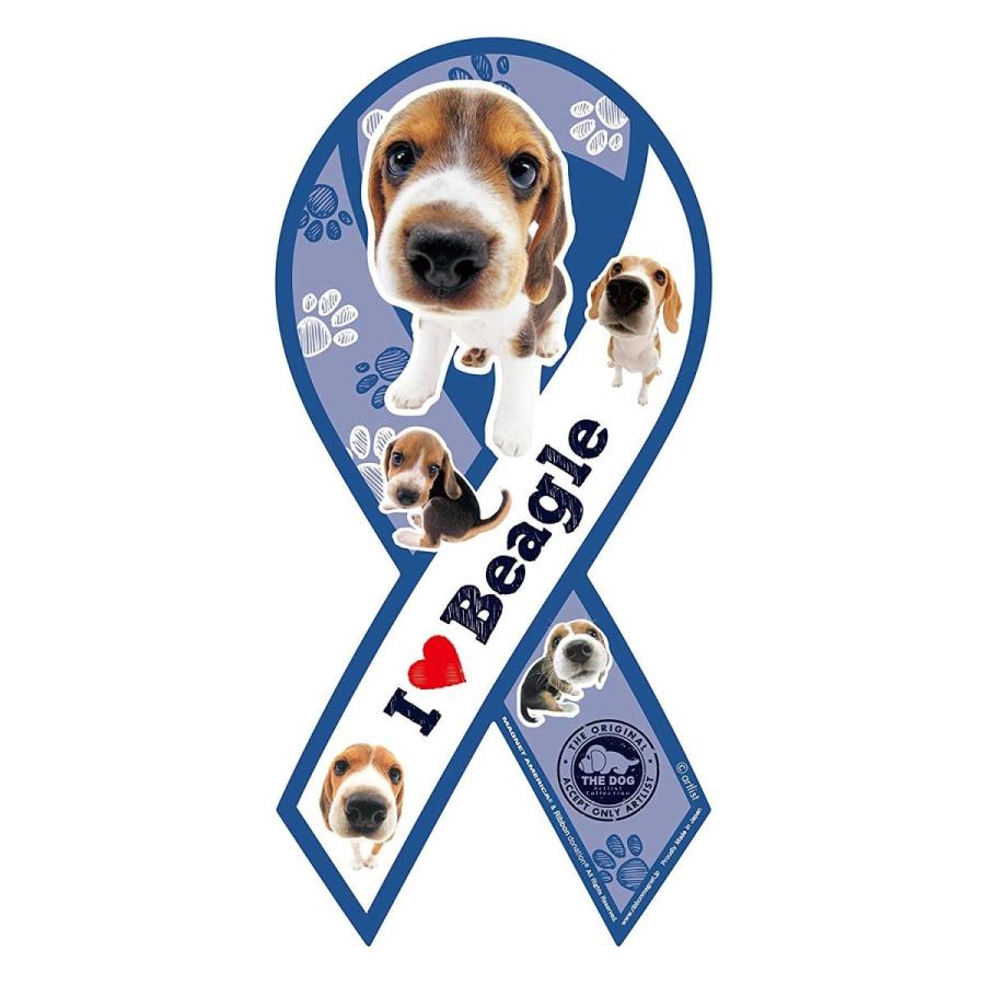 リボンマグネット 犬 The Dog ビーグル 車 ステッカー 磁石 カー用品 盲導犬 支援グッズ ありしろ雑貨店yahoo 店 通販 Yahoo ショッピング