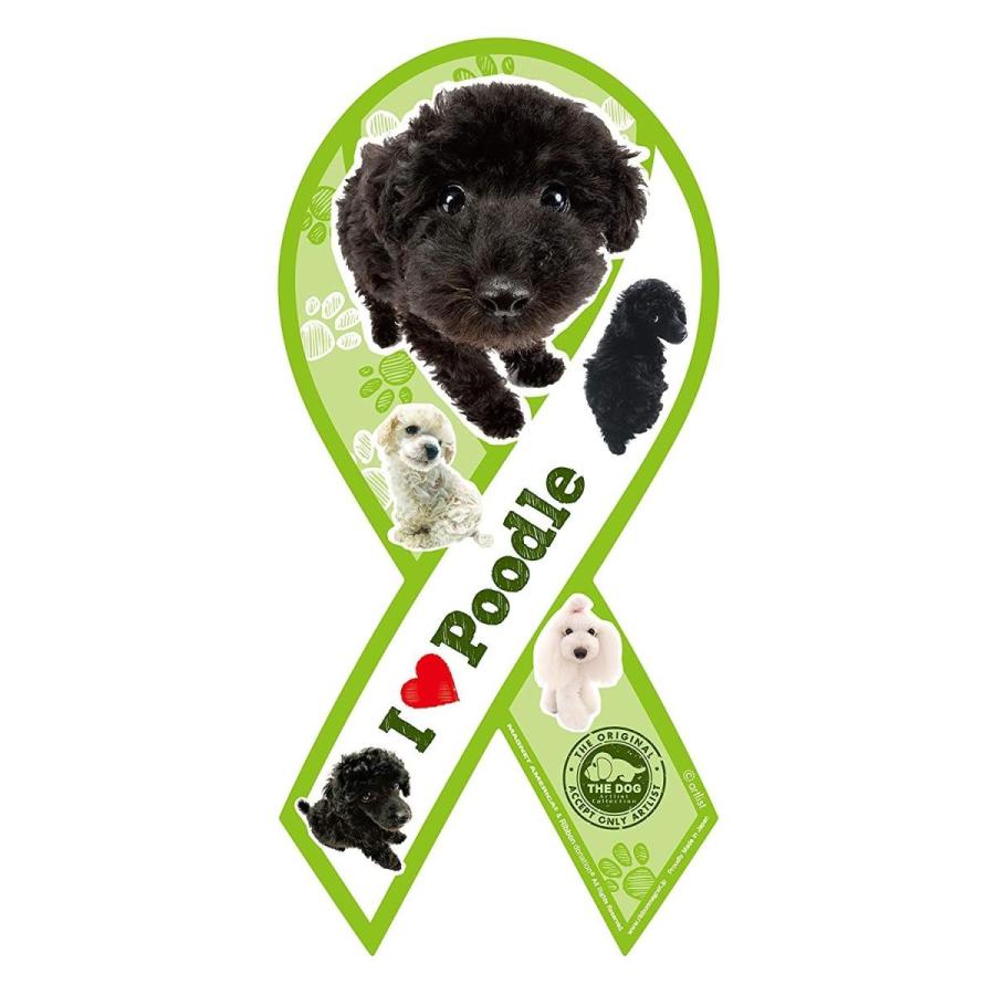 リボンマグネット 犬 THE DOG トイプードル 黒 / 車 ステッカー トイプー 磁石 カー用品 盲導犬 支援グッズ  :4560416450579:ありしろ雑貨店Yahoo!店 - 通販 - Yahoo!ショッピング