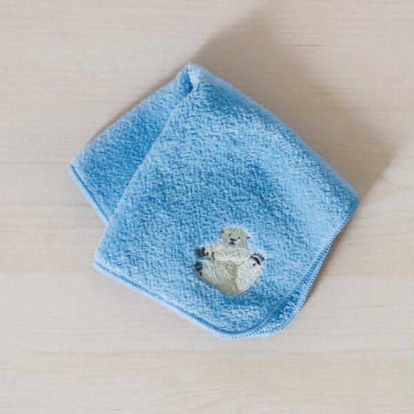 パイン・クリエイト kumagoto 刺繍ハンカチ ホッキョクグマ / シロクマ