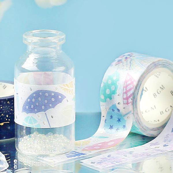 Bgm 夏限定 アンブレラ mm マスキングテープ 傘 雨 可愛い 箔押し マステ 手帳 日記 デコ ありしろ雑貨店yahoo 店 通販 Yahoo ショッピング