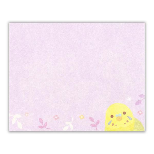 エヌビー社 こたより インコ ぴょこっと / 鳥 可愛い ミニレター 便箋