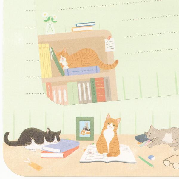 エヌビー社 にゃんとも レターセット おじゃま / 猫 ネコ 定形郵便