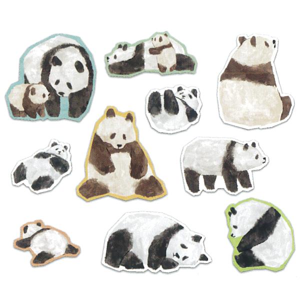 パンダシール CIAO！ ステッカー パンダ 40枚入 / 可愛い 大きめ シール