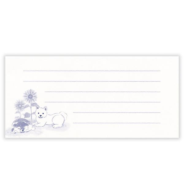 エヌビー社 夏うちわ カード わんころび 向日葵 / 柴犬 竹うちわ