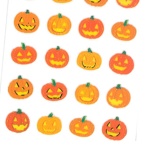 奧山商会 ラメ入り シール ジャコランタン4列 / ハロウィン カボチャ