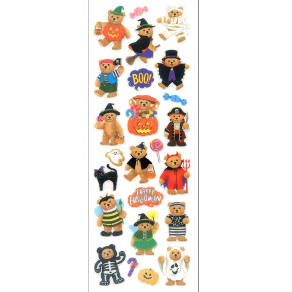 【未開封】フォーデイズ　アソート　日本製　ハロウィンセール 奧山商会 ラメ入り シール ベアーハロウィーン / ハロウィン