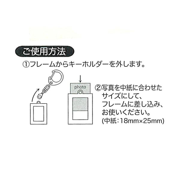 ミニフォトフレーム ハシビロコウ キーホルダー / フォトフレーム