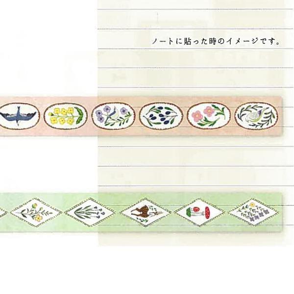 透明マスキングテープ birds song 浅野みどり 20mm / 大人可愛い