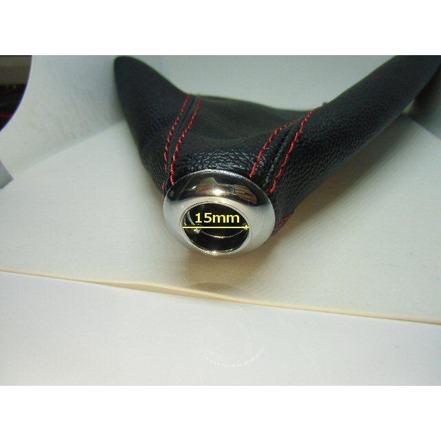 シフトブーツカバー 汎用 MT/AT シフト ノブ ブーツ カバー 交換 高級レザー調 レッドステッチ レーシング仕様 ミッション ドレスアップ |  | 02