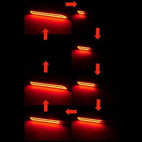 ファイバー チューブ 流れるウィンカー シーケンシャル LED