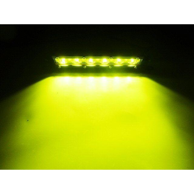 12V 24V 7インチ 18W アルミ バーライト LED ワーク ライト 作業灯 フォグ CREE イエロー 黄 防水 船舶 トラック デイライト |  | 01