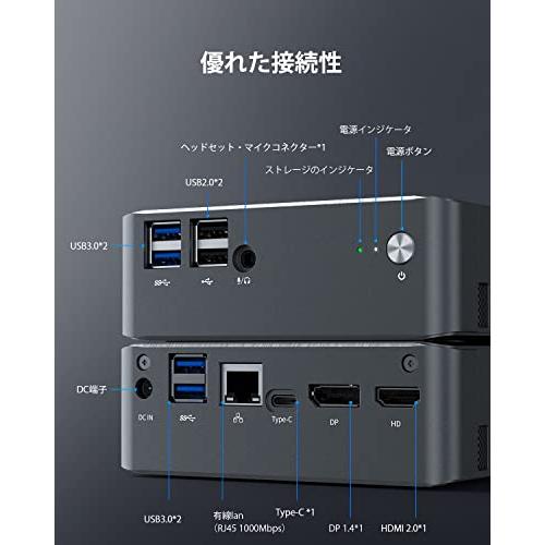 中古品 TOPGRO ミニPC Windows11 Pro 日本語版 第11世代 Core i5-1135G7 DDR4 16G 512GB NVMe 【9651745248】(33716円)