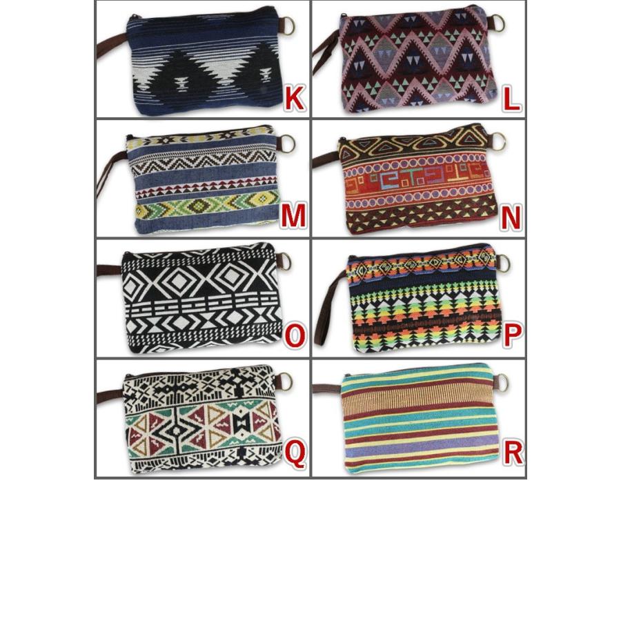 ポーチ エスニック 化粧ポーチ レディース メンズ 小物入れ ミニバッグ 男女兼用 おしゃれ アジアン ギフト ネイティブ オルテガ柄 Ajian Pouch 1 アリア フレール 通販 Yahoo ショッピング