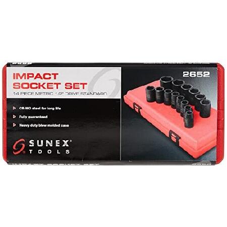 Sunex 2652 14 Piece 2-Inch Drive Standard Metric Point Impact