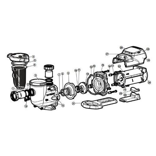 Hayward　SPX3400DR　Motor　Drive　with　Digital　Control　SP3400VSP　Replacement　for　Hayward　Pump　Series　Interface