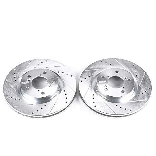 代引き人気 新品power Stop ペア ドリル スロットローター フロントエボリューション Jbr13xpr 生活雑貨