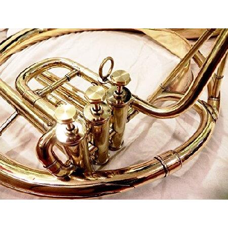 売れ済卸値 INDIAN HANDMADE BRASS FINISH 22SOUSAPHONE BRASS MADE TUBA MOUTH PIECE WITH BAG