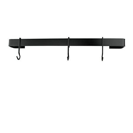 人気定番の 新品Enclume Premier 60cm Utensil Bar Wall Pot Rack, One Size, Black 生活雑貨