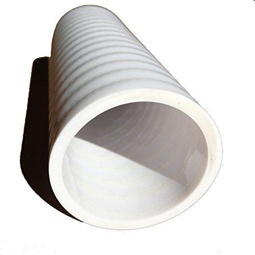 TEKTUBE White Schedule 40 Ultra Flexible PVC Pipe 2 Dia x 25 Made in The USA 