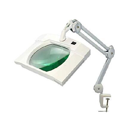 【超特価sale開催！】 7x6 Clamp, with Lamp Magnifying LED Professional Lens) 新品(Glass inch Le Glass 生活雑貨