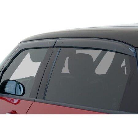 日本未入荷 For - Visors Deflector Wind Window Side 新品WellVisors Fiat 201 2014 14-17 500L 生活雑貨