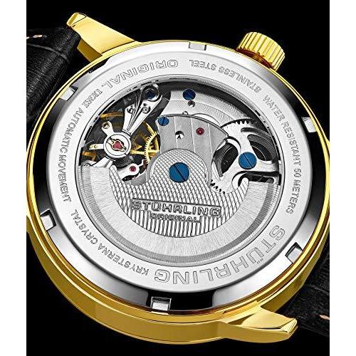 最安挑戦 文字板 アナログ腕時計 スケルトンウォッチ メンズ オリジナル 新品stuhrling メンズ 本革 Am Pmサンスムーン デュアルタイム 自動巻き 生活雑貨 Gordoscoxinha Com Br