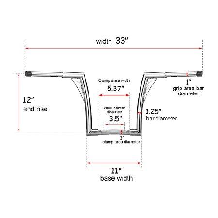 セールWSays クロム製 12インチ 1200 Rise Ape ダイナ XL ハンガー 883