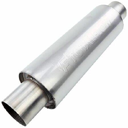 輝く高品質な 新品totalflow 4インチラウンド014 Muffler Round 5 ストレートスルーエキゾーストマフラー 生活雑貨 Www Inputlog Net