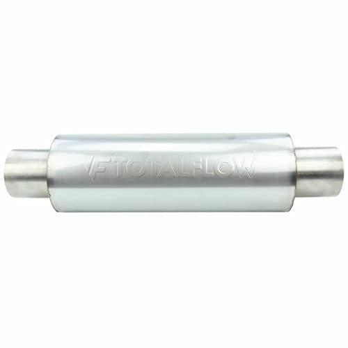 輝く高品質な 新品totalflow 4インチラウンド014 Muffler Round 5 ストレートスルーエキゾーストマフラー 生活雑貨 Www Inputlog Net