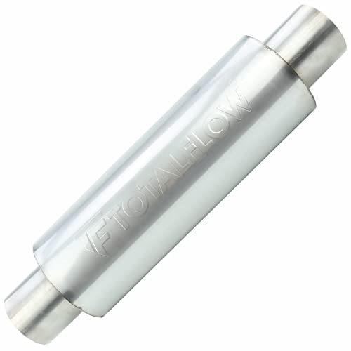輝く高品質な 新品totalflow 4インチラウンド014 Muffler Round 5 ストレートスルーエキゾーストマフラー 生活雑貨 Www Inputlog Net