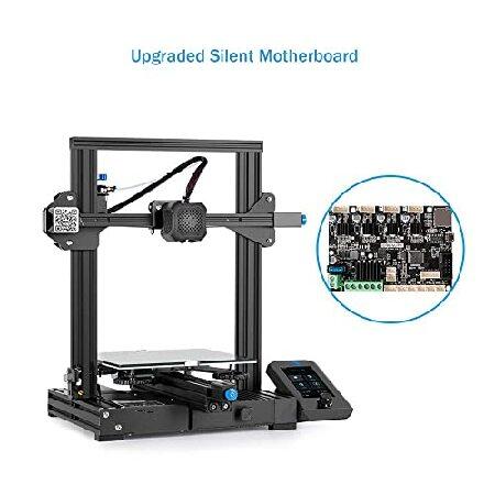 Ender　V2　3D　Power　Upgraded　Resume　Official　Glass　Creality　Silent　Plate,　Printer,　Supply,　Carborundum　Meanwell　Motherboard,　3D　DIY　Print　Printer,