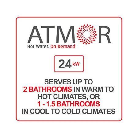 Atmor 24kW 4.65 GPM Electric Tankless Water Heater, ideal for 2 bedroom  home, up to 5 simultaneous applications : b08phrqg42 : ProArcTrade - 通販 -  Yahoo!ショッピング