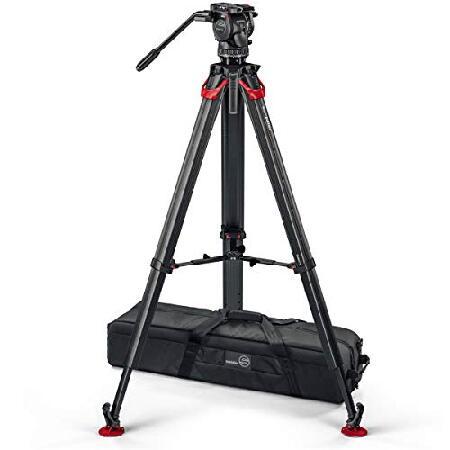 Sachtler　aktiv8　Sideload　Tripod　Fluid　Mid-Level　Flowtech75　with　Head　＆amp;　System　Spreader