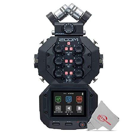 Zoom　H8　8-Input　Mic　Bundle　Podcast　Audio　Kit　Three　Zoom　12-Track　Pack　Recorder　Accessory　ZDM-1　Digital　Handy　Accessory