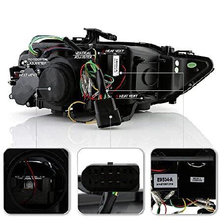 ACANII　For　[HID　Audi　LED　o　Type]　2013-2016　AFS　SwitchBack　LED　Tube　w　Sequential　Single　Turn　S4　A4　Projector　Headlights