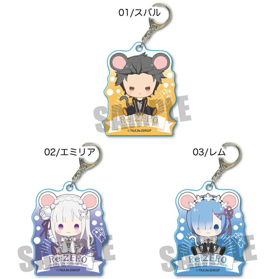 Re:ゼロから始める異世界生活 グッズ きゃらっちゅ! アクリル Re:ゼロから始める異世界生活 グッズ きゃらっちゅ! アクリル