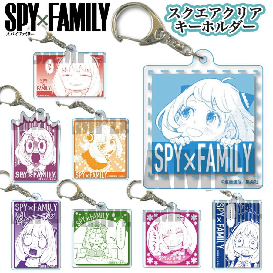 Spy Family グッズ スクエアクリアキーホルダー スパイファミリー Akqf アクリル キーホルダー フィギュア キーチェーン ストラップ コミック Spyfamily Akqf Spy Ariat 通販 Yahoo ショッピング