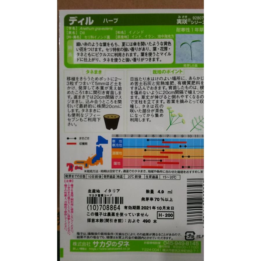 ディル イノンド ハーブ 種 送料無料 1srdhiru きのくに種苗店 通販 Yahoo ショッピング