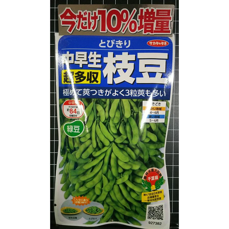 3袋以上でクーポン割引 中早生 超多収 枝豆 とびきり エダマメ 種
