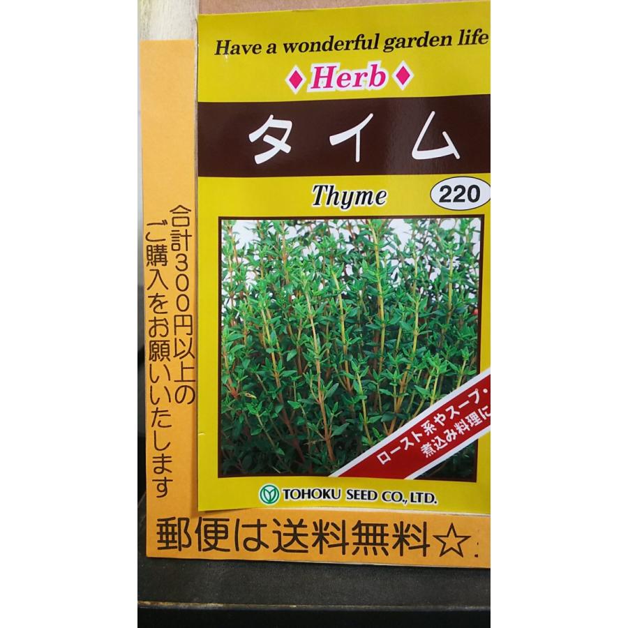 66 Off タイム ハーブ 種 郵便は送料無料