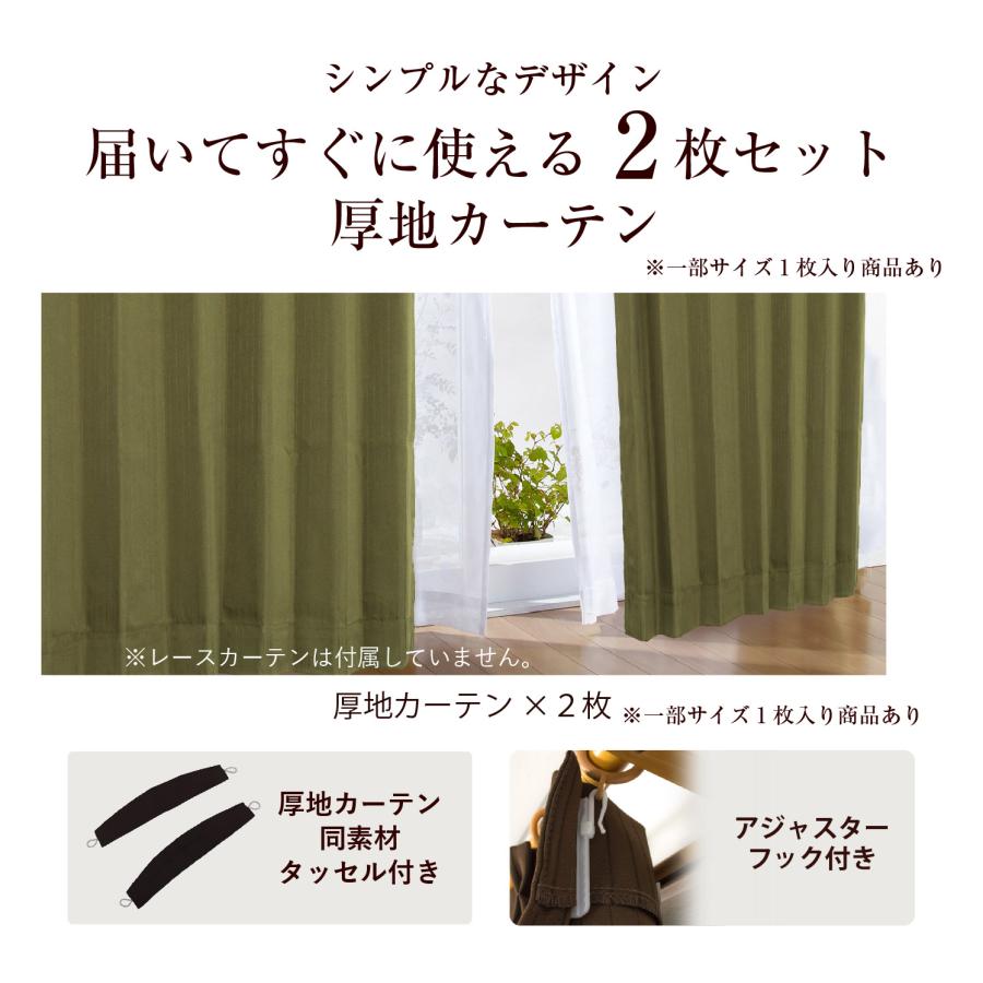 カーテン ドレープ 厚地 遮光 形状記憶 洗える 清潔 ウォッシャブル