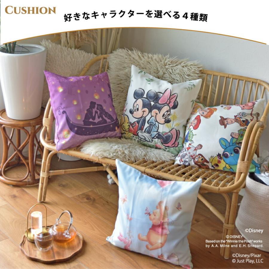 クッションカバー カバー 45×45 キャラクター デザイン ディズニー