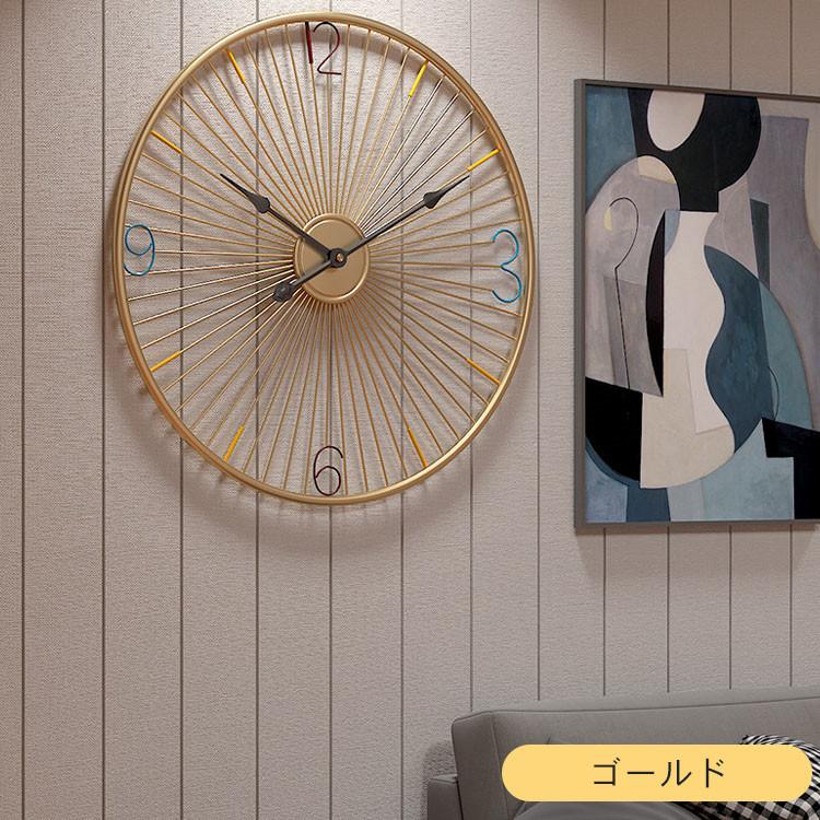 壁掛け モダン ウォールクロック 掛け時計 装飾 モダン ローマ数字 シンプル ハルカーテン屋 インテリア時計 B 09 Yd 0725 Clock 装飾 北欧 時計 文字盤 直径50cm おしゃれ アンティーク 大きい アナログ
