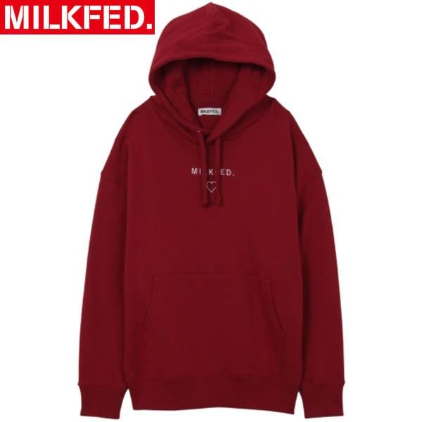 セール パーカー ミルクフェド Milkfed ライン ハート ビッグ スウェット フーディ K Line Heart Big Sweat Hoodie 裏起毛 パーカー レディース Ariel Milkfed 通販 Yahoo ショッピング